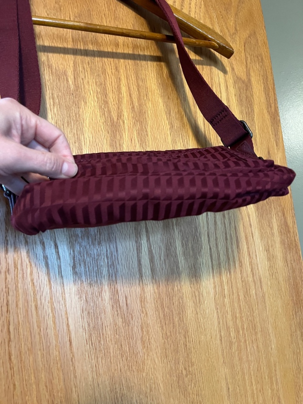 Kipling Deep Wine Quilted Crossbody Bag - Picture 4 of 10